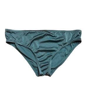 Freshwater Metallic Teal Aqua Blue Mermaid Hipster Bikini Bottoms Swim 1X XL